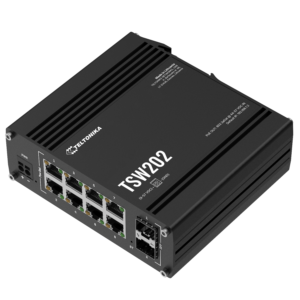 Teltonika TSW202 – Switch gestito PoE+ 8 porte Gigabit, 2 SFP