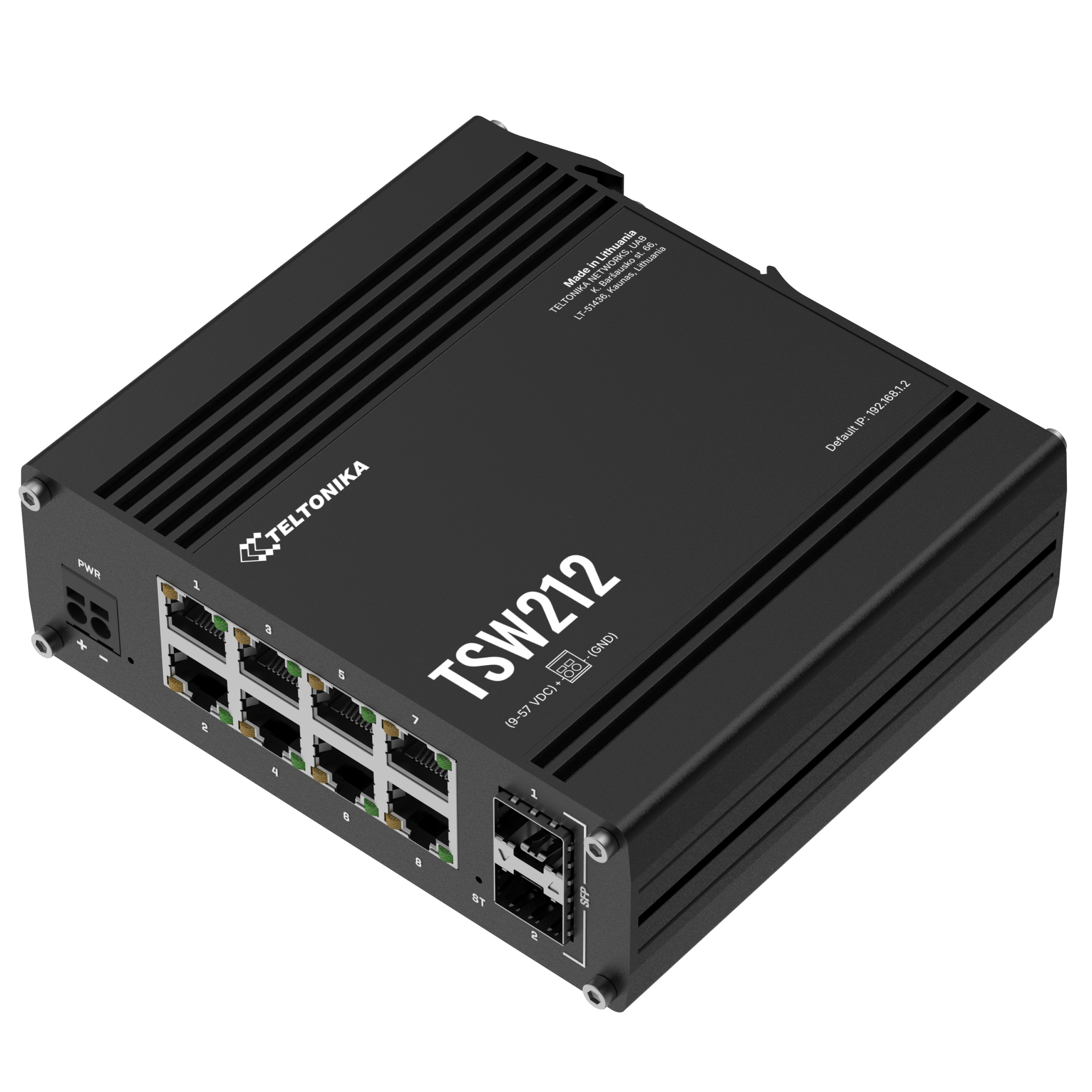 Teltonika TSW212 – Switch gestito L2 8 porte Gigabit con 2 SFP